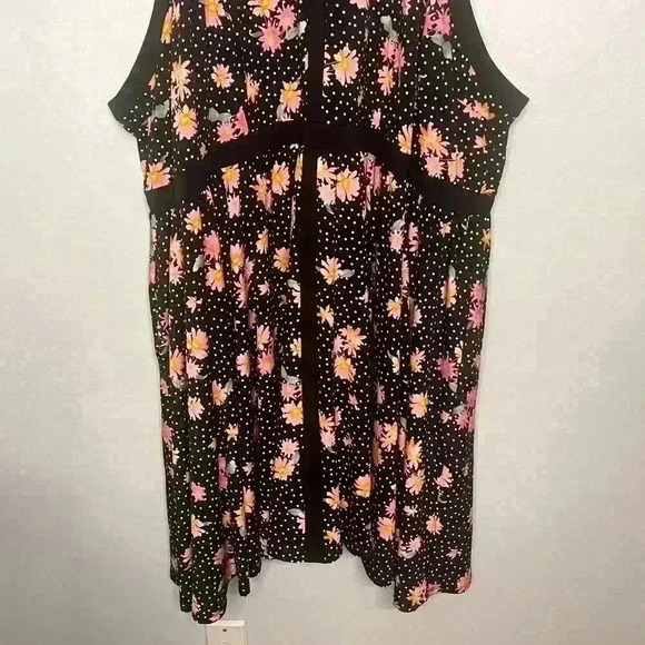Torrid Haulter Floral Polka Dot High Neck Skater Dress NWT 6 6X 30 - Picture 6 of 10